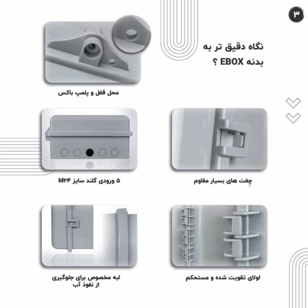 تابلو برق ای باکس 35 در 25 - EBOX