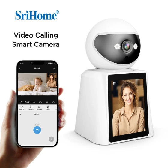 دوربین هوشمند وایرلس سری هوم مدل SH053 قابلیت تماس تصویری با رزولوشن4مگاپیکسل