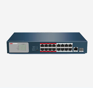 سوئیچ PoE غیرمدیریتی 16 پورت Fast Ethernet هایک ویژن مدل DS-3E0318P-E/M