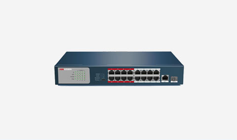 سوئیچ PoE غیرمدیریتی 16 پورت Fast Ethernet هایک ویژن مدل DS-3E0318P-E/M